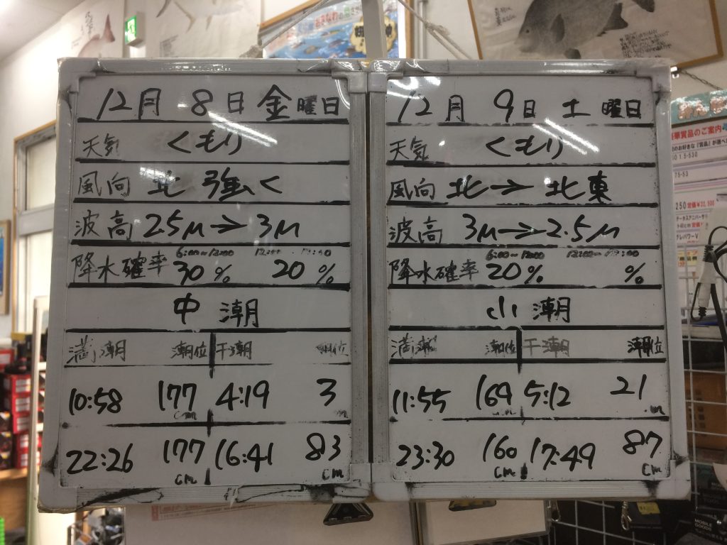 フィッシングステップ名護店の潮見表