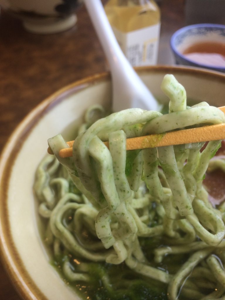 自家製麺アーサ入り