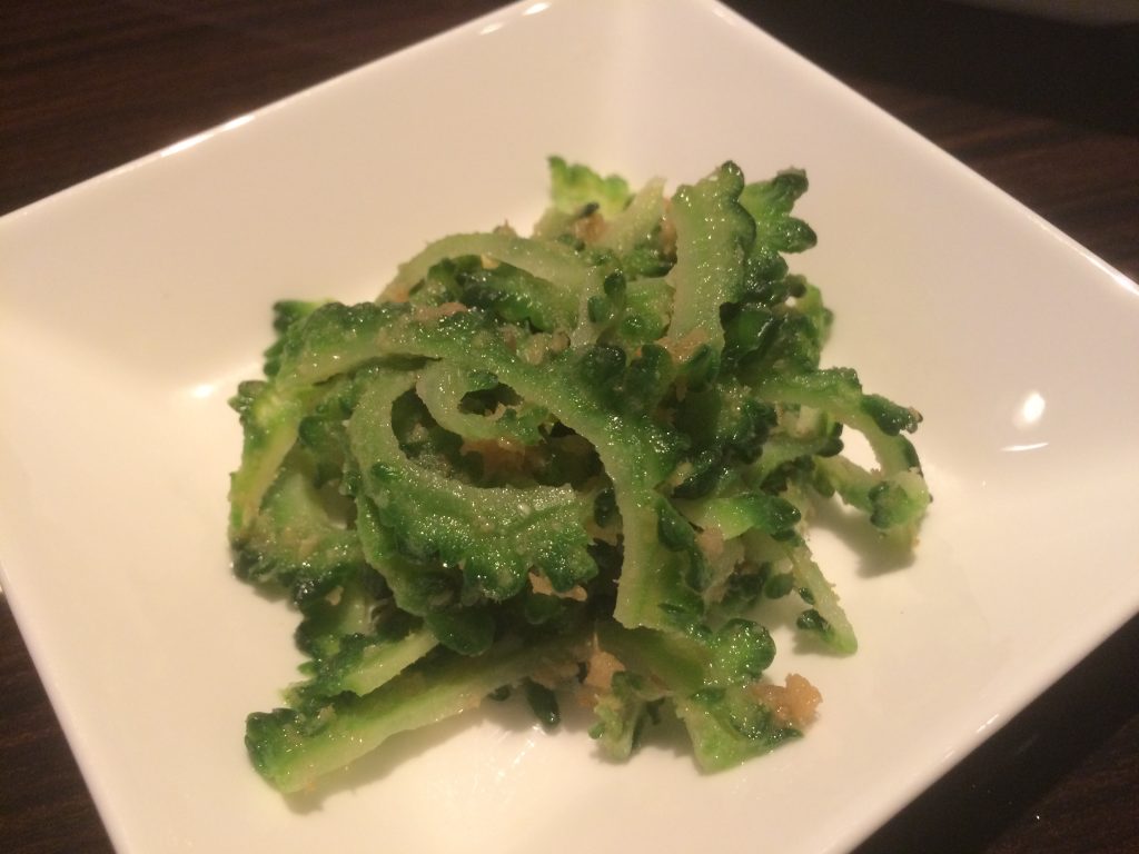 本日のアミューズ：ゴーヤ